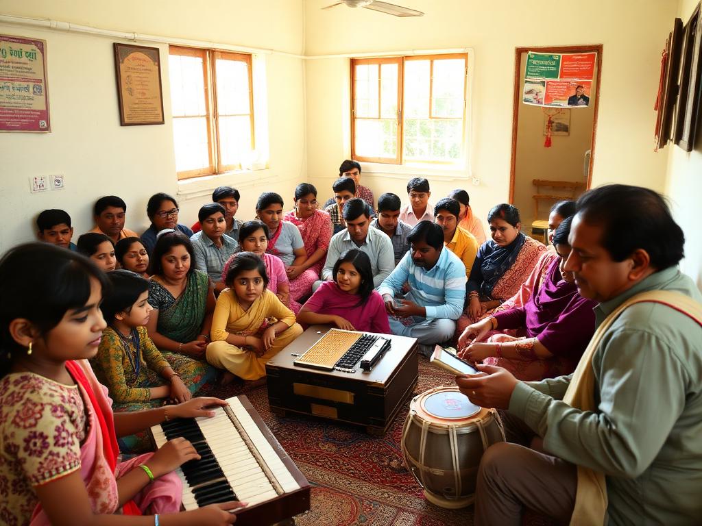 Saturday language and music class
